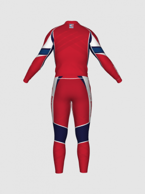 Podiumwear Unisex Gold Two-Piece Race Suit