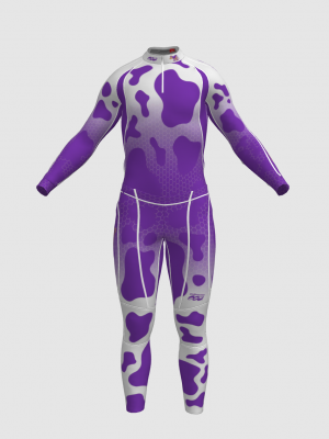 Podiumwear Unisex Gold Two-Piece Race Suit