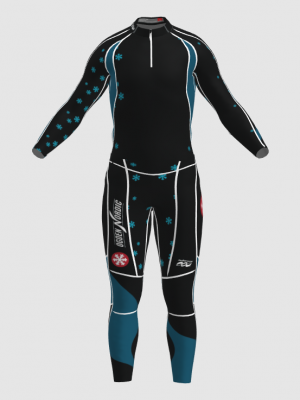 Podiumwear Unisex Gold Two-Piece Race Suit