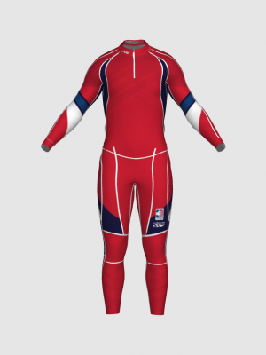 Podiumwear Unisex Gold Two-Piece Race Suit