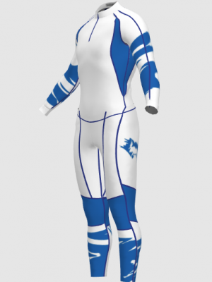 Podiumwear Unisex Gold Two-Piece Race Suit