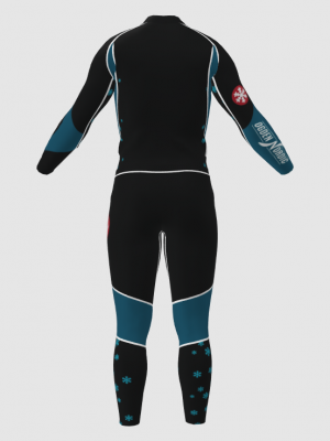 Podiumwear Unisex Gold Two-Piece Race Suit