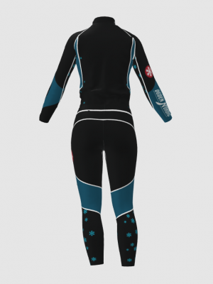 Podiumwear Women's Gold Two-Piece Race Suit