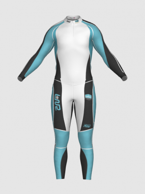 Podiumwear Unisex Gold Two-Piece Race Suit