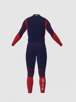 Podiumwear Unisex Gold Two-Piece Race Suit