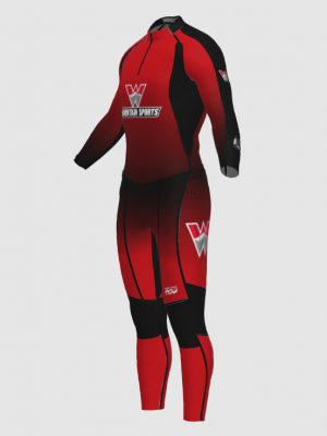 Podiumwear Unisex Gold Two-Piece Race Suit