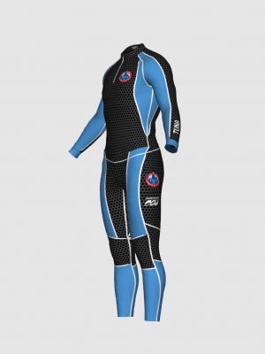 Podiumwear Unisex Gold Two-Piece Race Suit
