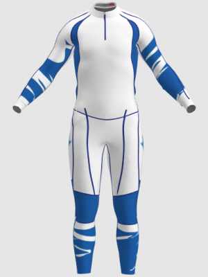 Podiumwear Unisex Gold Two-Piece Race Suit