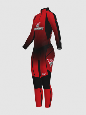 Podiumwear Women's Gold Two-Piece Race Suit