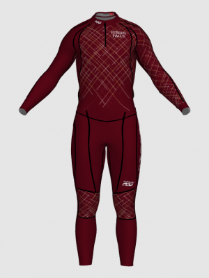 Podiumwear Unisex Gold Two-Piece Race Suit