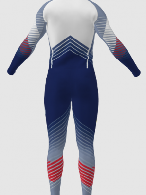 Podiumwear Unisex Silver Two-Piece Race Suit