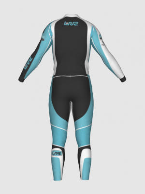 Podiumwear Unisex Gold Two-Piece Race Suit