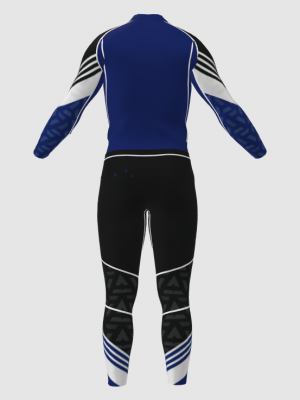 Podiumwear Unisex Gold Two-Piece Race Suit
