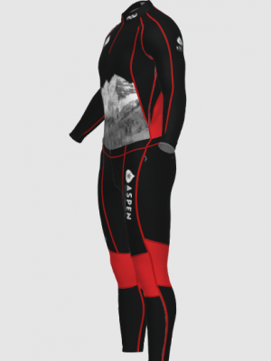 Podiumwear Unisex Gold Two-Piece Race Suit