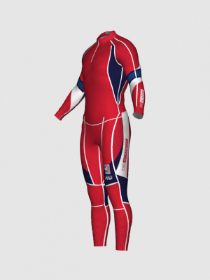 Podiumwear Unisex Gold Two-Piece Race Suit