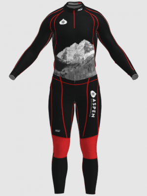 Podiumwear Unisex Gold Two-Piece Race Suit