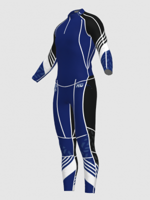 Podiumwear Unisex Gold Two-Piece Race Suit