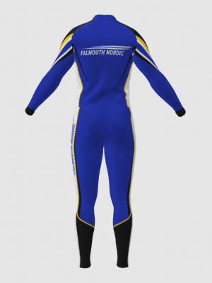 Podiumwear Unisex Silver Two-Piece Race Suit