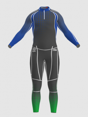 Podiumwear Unisex Gold Two-Piece Race Suit