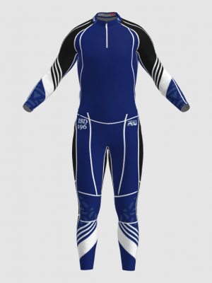 Podiumwear Unisex Gold Two-Piece Race Suit