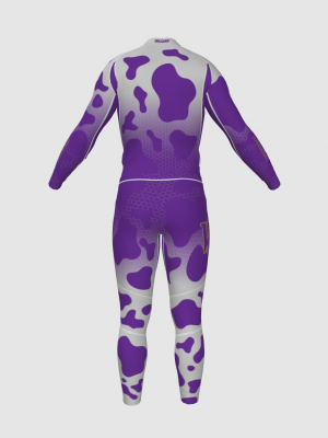 Podiumwear Unisex Gold Two-Piece Race Suit