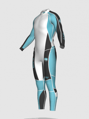 Podiumwear Unisex Gold Two-Piece Race Suit