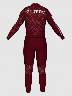 Podiumwear Unisex Gold Two-Piece Race Suit
