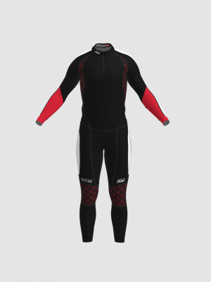 Podiumwear Unisex Gold Two-Piece Race Suit