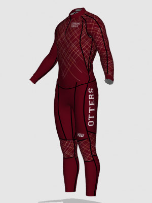 Podiumwear Unisex Gold Two-Piece Race Suit