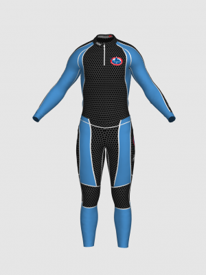 Podiumwear Unisex Gold Two-Piece Race Suit