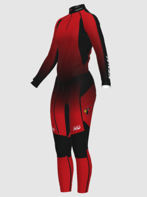 Podiumwear Women's Gold Two-Piece Race Suit