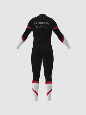 Podiumwear Unisex Silver Two-Piece Race Suit