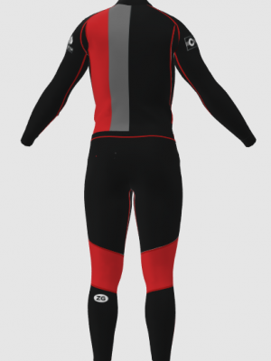 Podiumwear Unisex Gold Two-Piece Race Suit