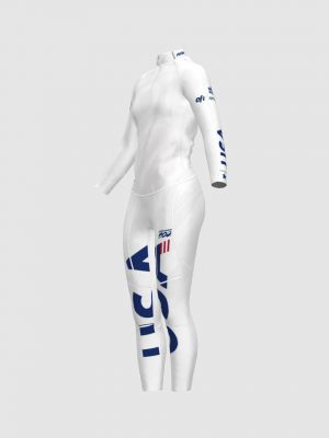 Podiumwear Women's Gold Two-Piece Race Suit
