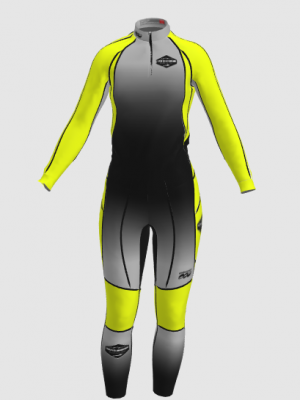 Podiumwear Women's Gold Two-Piece Race Suit