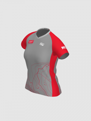 Podiumwear Women's Silver Short Sleeve MTB Jersey