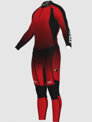 Podiumwear Unisex Gold Two-Piece Race Suit
