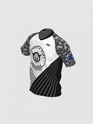 Podiumwear Men's Silver Short Sleeve MTB Jersey - New Fabric 2025!