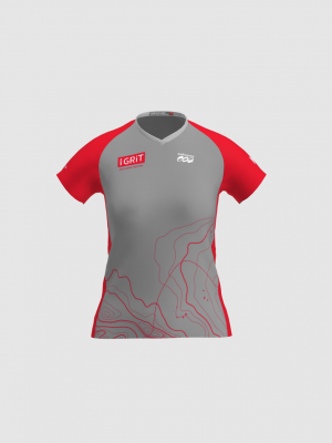Podiumwear Women's Silver Short Sleeve MTB Jersey - NEW FABRIC 2025!