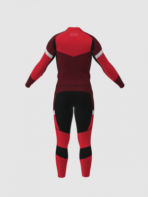 Podiumwear Unisex Gold Two-Piece Race Suit