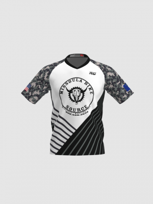 Podiumwear Men's Silver Short Sleeve MTB Jersey