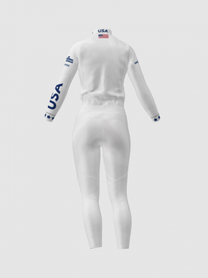 Podiumwear Women's Gold Two-Piece Race Suit