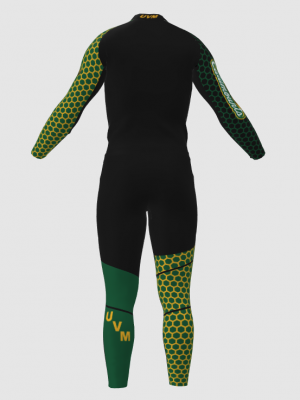Podiumwear Unisex Gold Two-Piece Race Suit