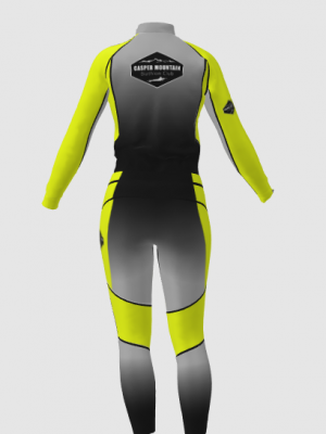 Podiumwear Women's Gold Two-Piece Race Suit