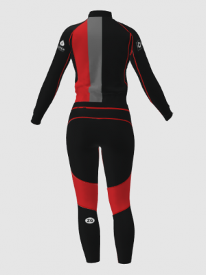 Podiumwear Women's Gold Two-Piece Race Suit