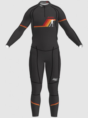Podiumwear Unisex Gold Two-Piece Race Suit