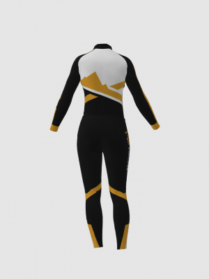 Podiumwear Women's Silver Two-Piece Race Suit