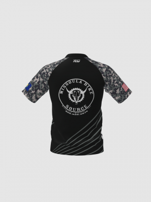 Podiumwear Men's Silver Short Sleeve MTB Jersey - New Fabric 2025!
