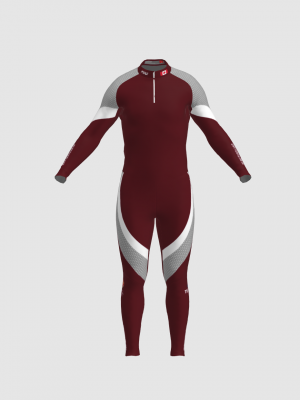 Podiumwear Unisex Silver Two-Piece Race Suit