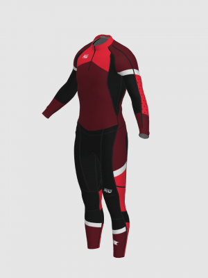 Podiumwear Unisex Gold Two-Piece Race Suit